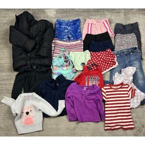 Lot of 20 Girls 4T Clothes Mixed Garanimals Cat & Jack Wonder Nation etc+